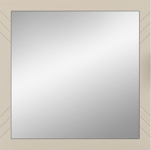 INOSIGN Wandspiegel »Mento, quadratisch 80 x 80cm, Umlaufender Rahmen mit Ornamentfräsung« grosse Spiegelfläche, Garderobespiegel,Flurspiegel,Dielenspiegel
