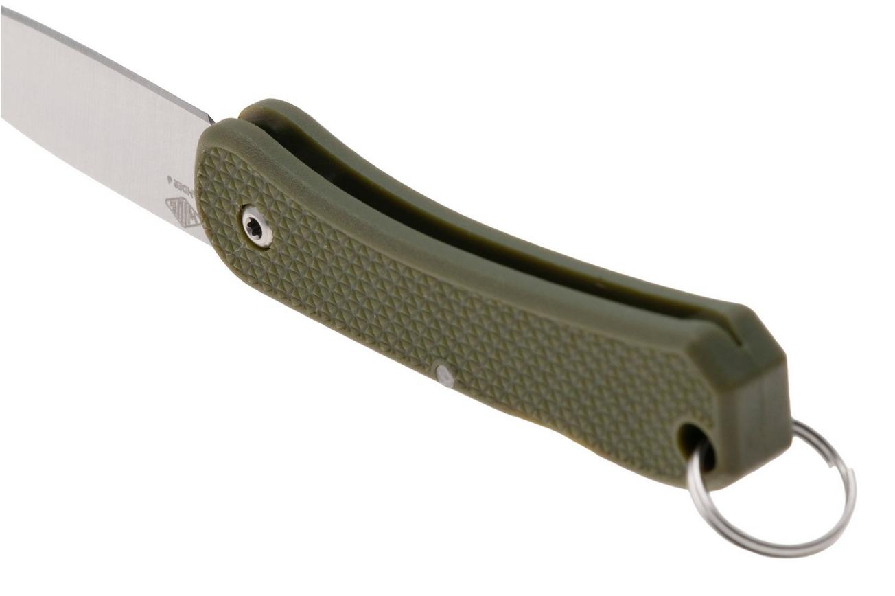 Knafs Lander 6 KNAFS-00426 Satin 4034SS, OD Green FRN, sleutelhangerzakmes