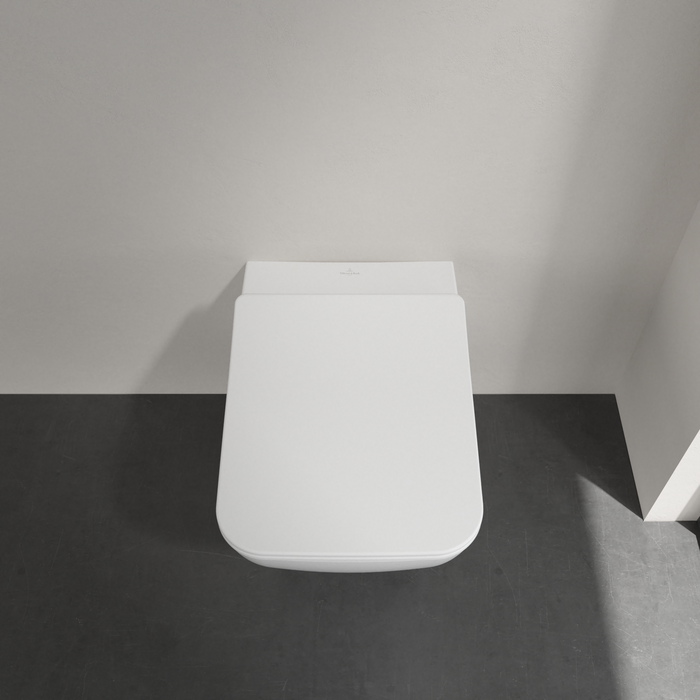 Villeroy & Boch Venticello randloos toilet en slimseat toiletzitting wit glans