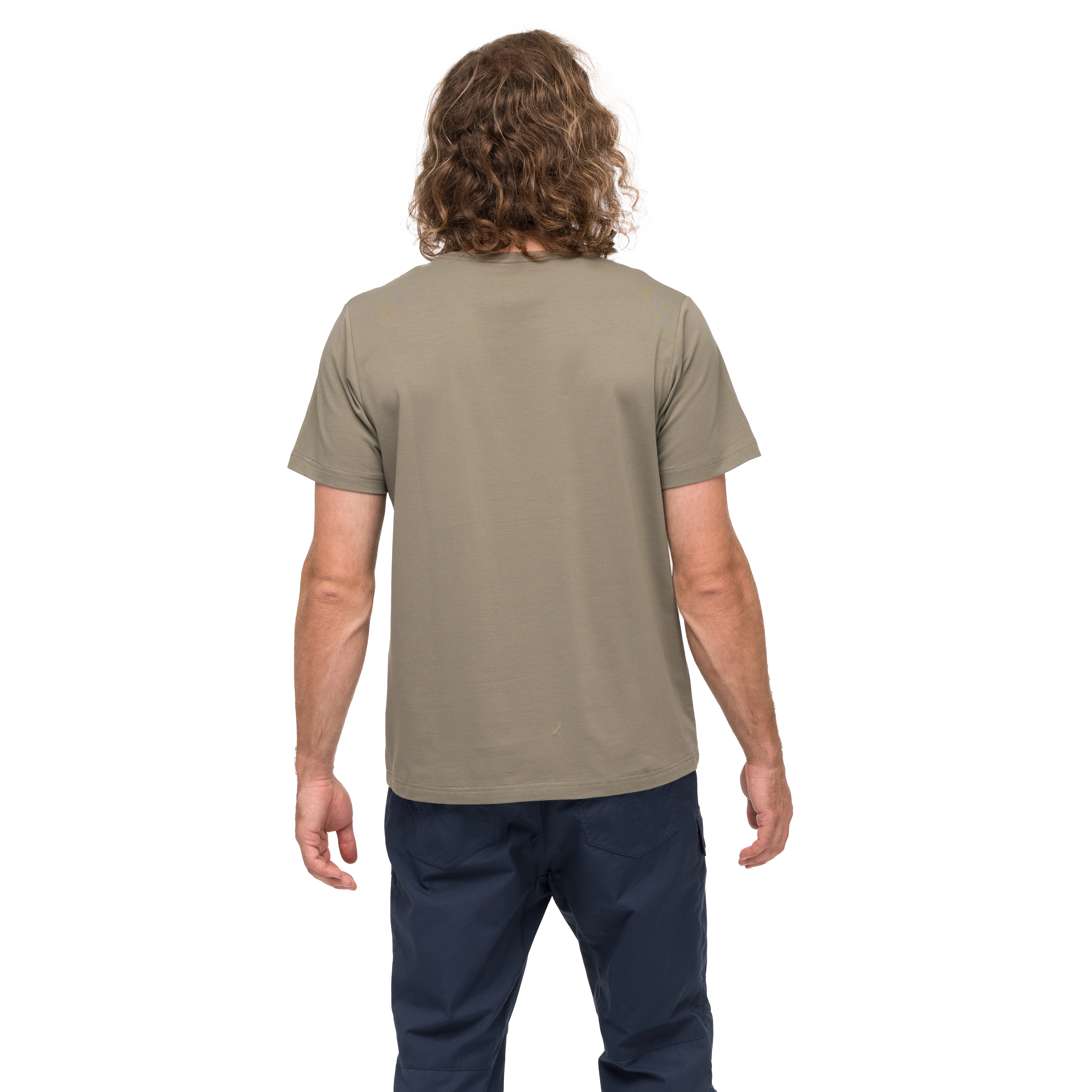 Nordmarka Organic Cotton Print Tee Men Green Mud