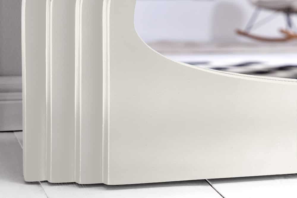 Design Wandspiegel WAVE 160cm weiß Rundbogen Spiegel