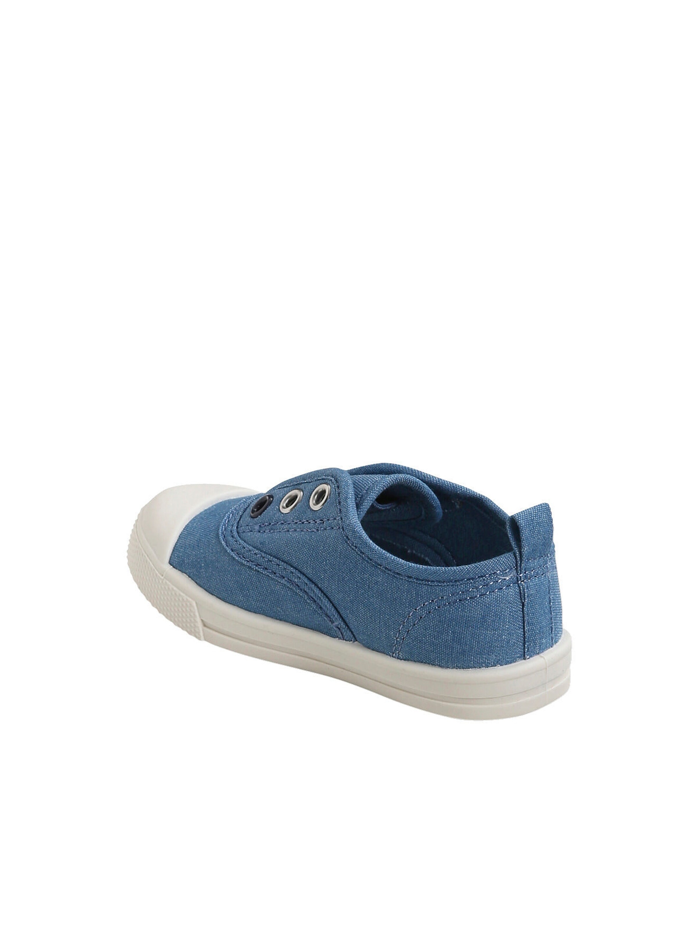Vertbaudet Baby Stoff-Sneakers mit Gummizug blau