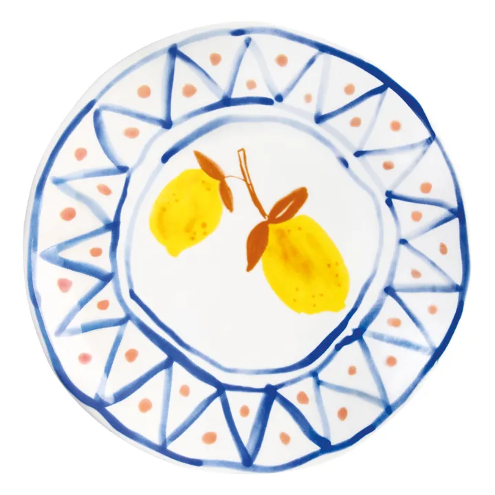 &Klevering Assiettes marocaines citrons - Set de 4