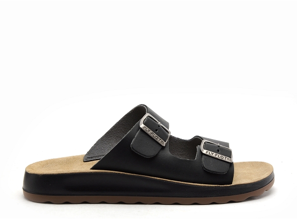 Flyflot mules et sabots homme fifou 29683 noir