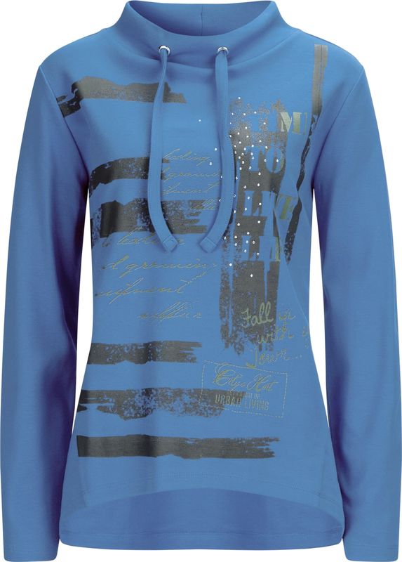 OTTO - Sweatshirt - Middenblauw - 100% Katoen - Lange Mouwen