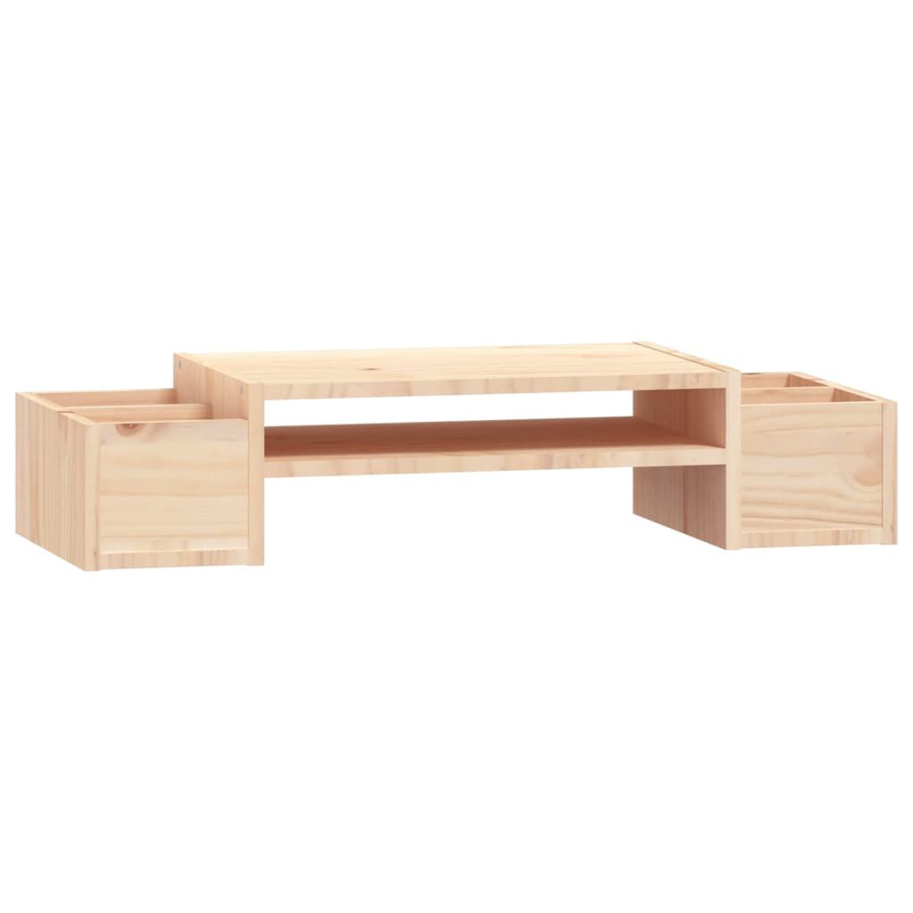 vidaXL Monitorstandaard, 70x27,5x15 cm, massief grenenhout
