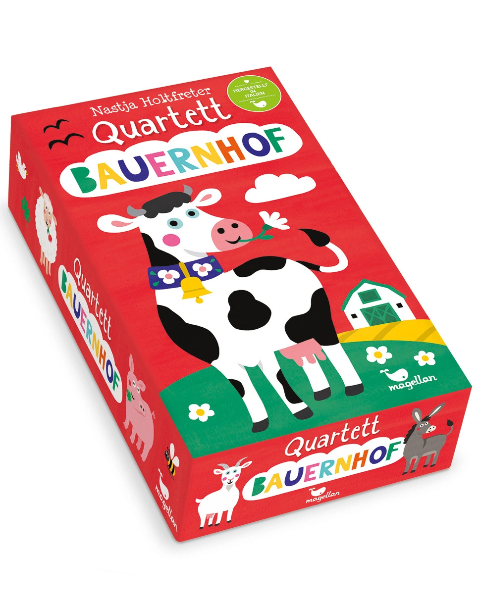 Kartenspiel QUARTETT - BAUERNHOF in bunt