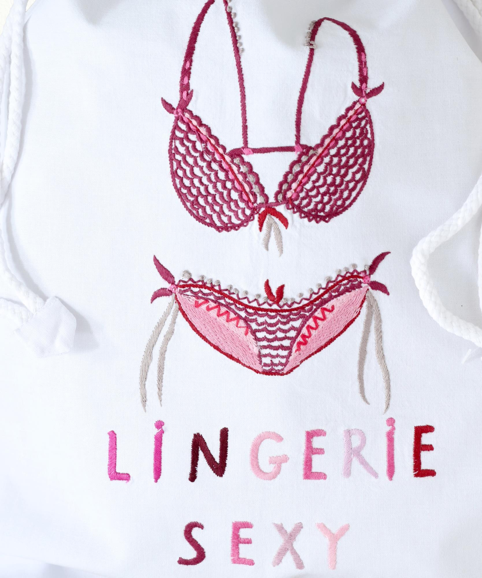 Pochon coton  30 x 40 cm - Lingerie Sexy