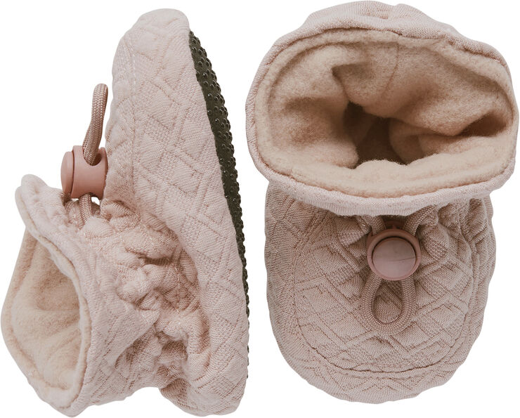 Melton Booties -Cotton Jaquard Alt rosa