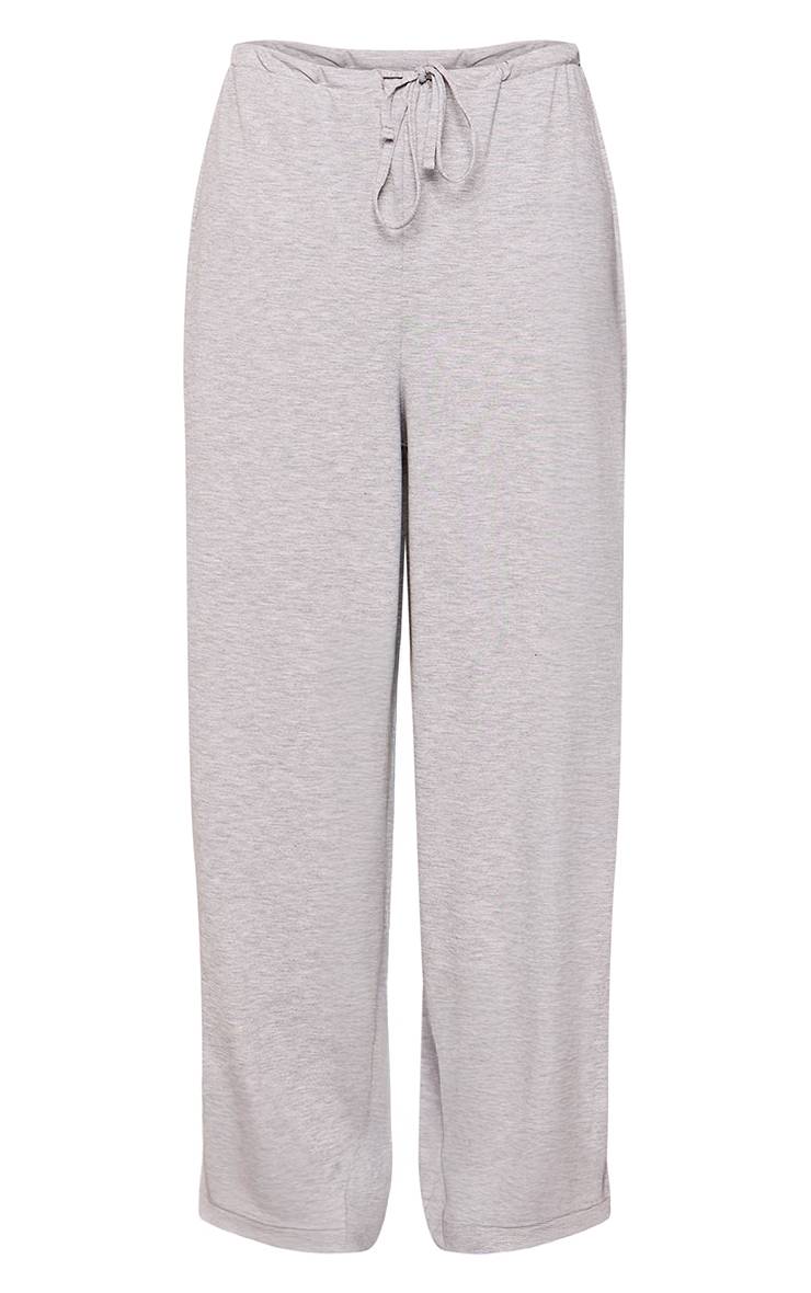 Gris Chiné Pantalon Tall En Jersey À Jambes Bouffantes Avec Chevilles Resserrées