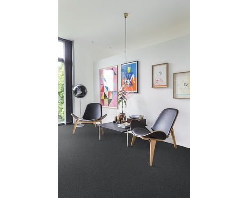 Tulsa lussenpooltapijt, grijsblauw, 400 cm breed (per meter verkocht)