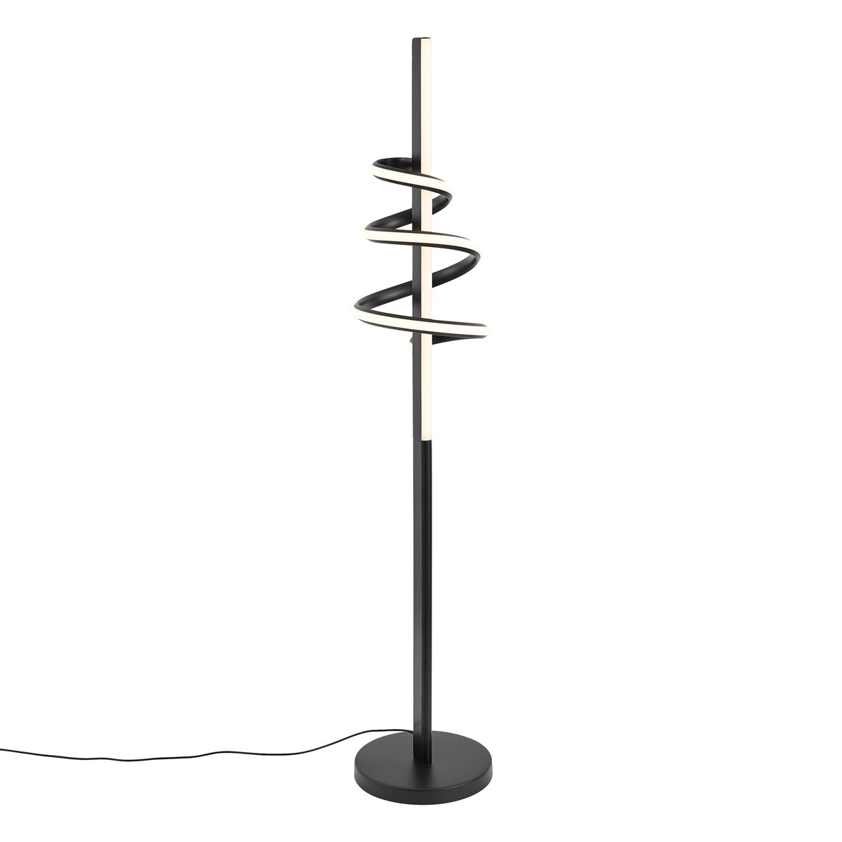Design vloerlamp zwart incl. LED dimbaar - Rolla