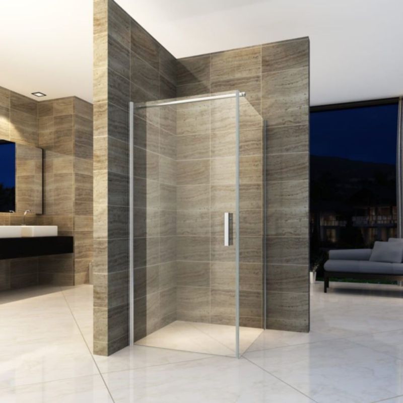 BWS - Douchecabine - Vierkant - 90x90 cm - 6mm Helder Glas