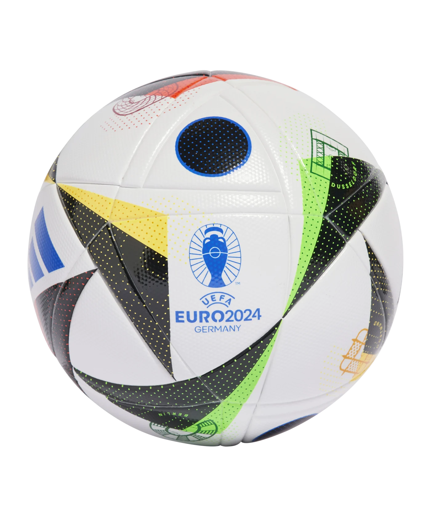 adidas Fussballliebe League EM 2024 Trainingsball Box Weiss Schwarz