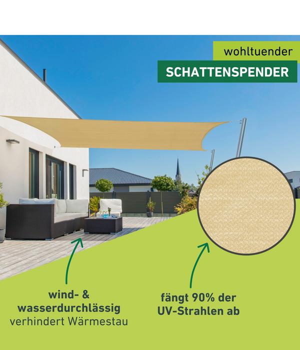 Windhager Sonnensegel Capri, rechteckig, ca.