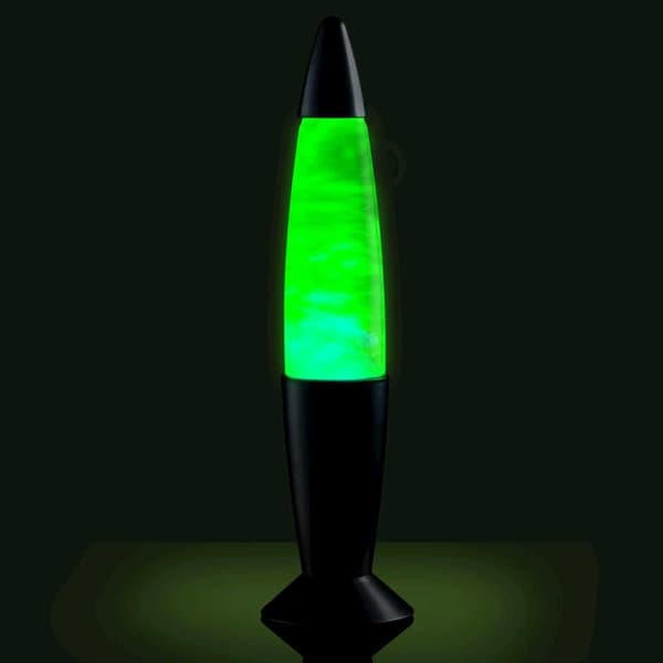 Skyet LED-lampe / Lavalampe - Fargeskiftende - 37 cm