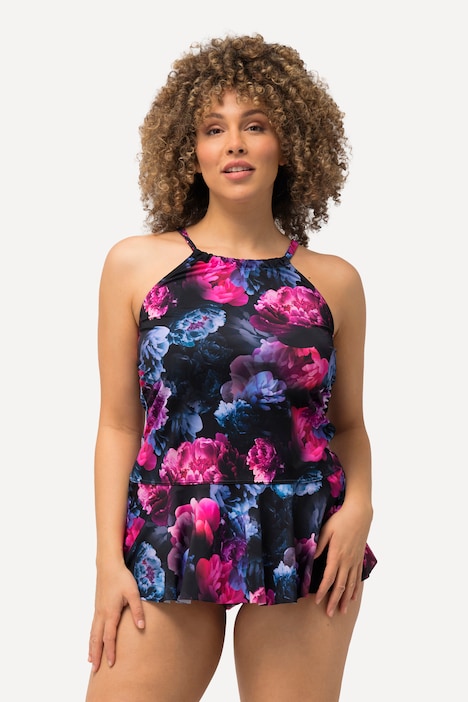 Tankini, Pfingstrosen, Softcups, Schößchen