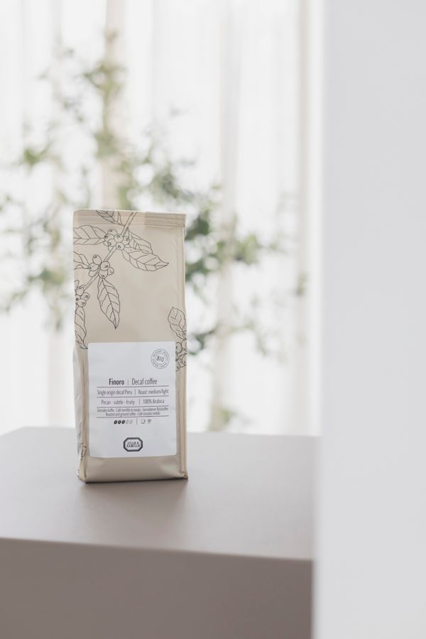 Gemalen koffie cafeïnevrij, biologisch, Finoro Peru, 250 gram