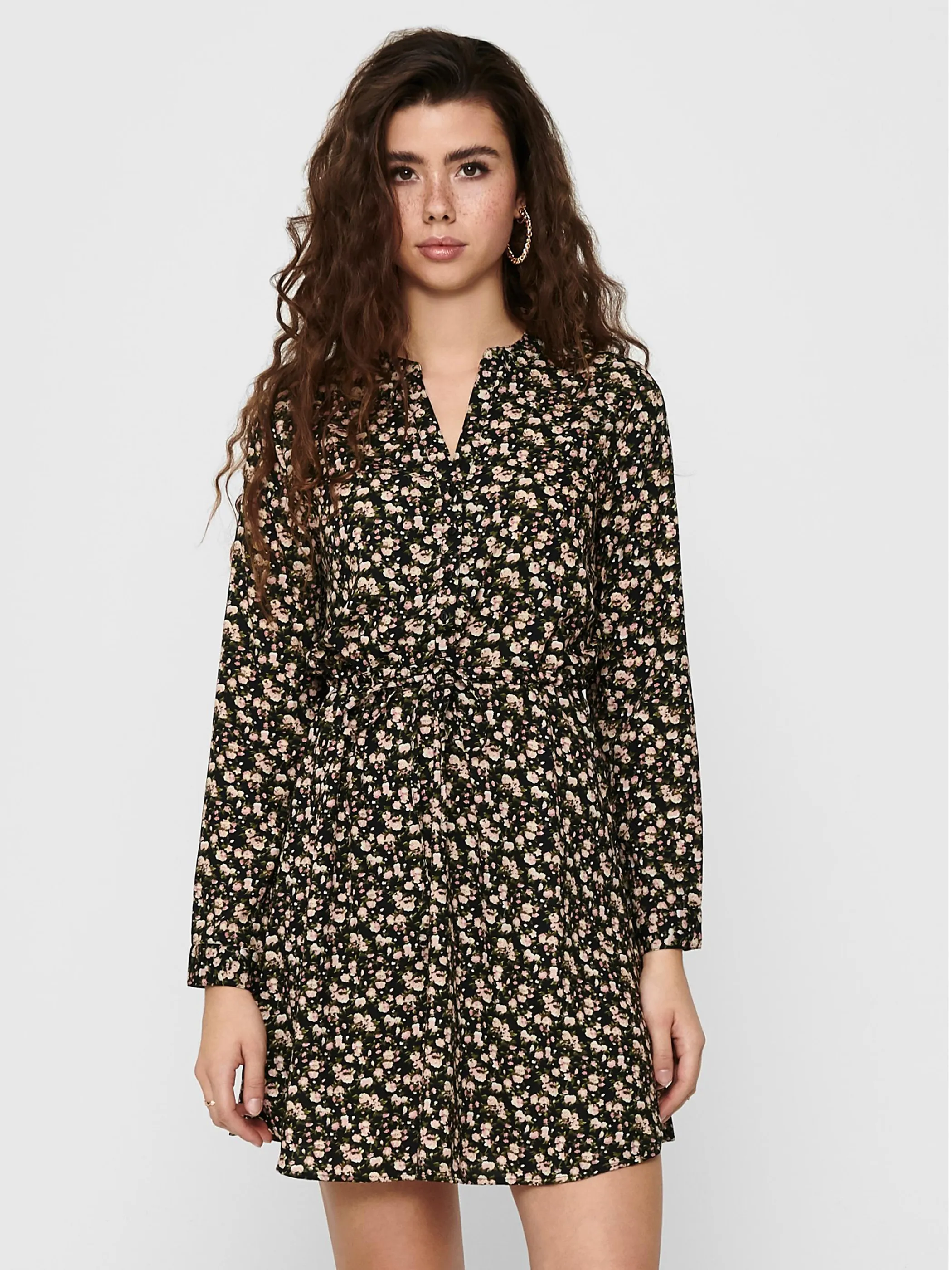 Only ONLCORY L/S V-NECK TU Kleid