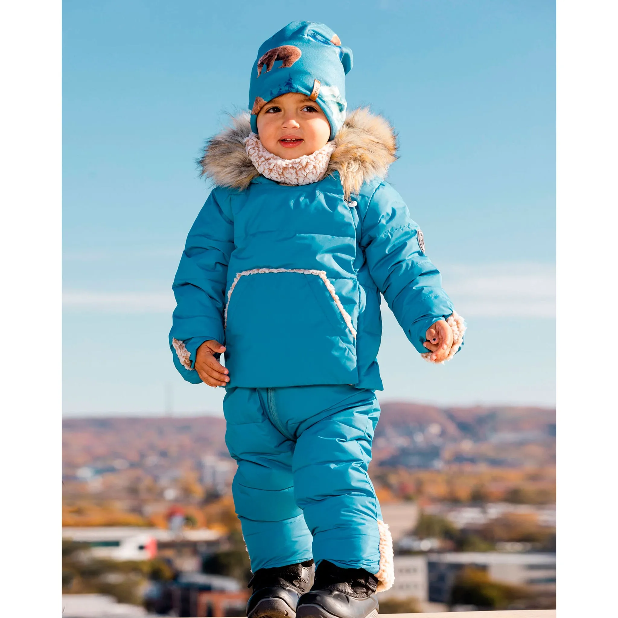 Deux par Deux Habit de Neige Une Pièce Bleu 9-30mois