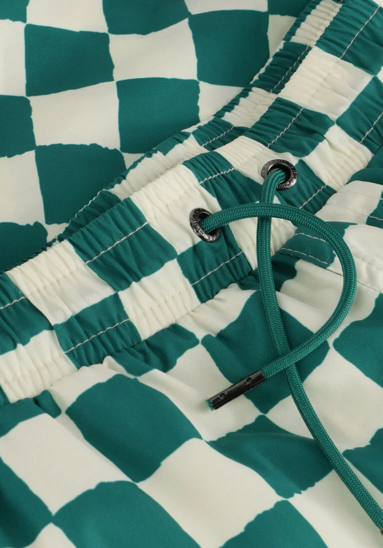 BEACHLIFE groene beachlife  checkerboard swimshort