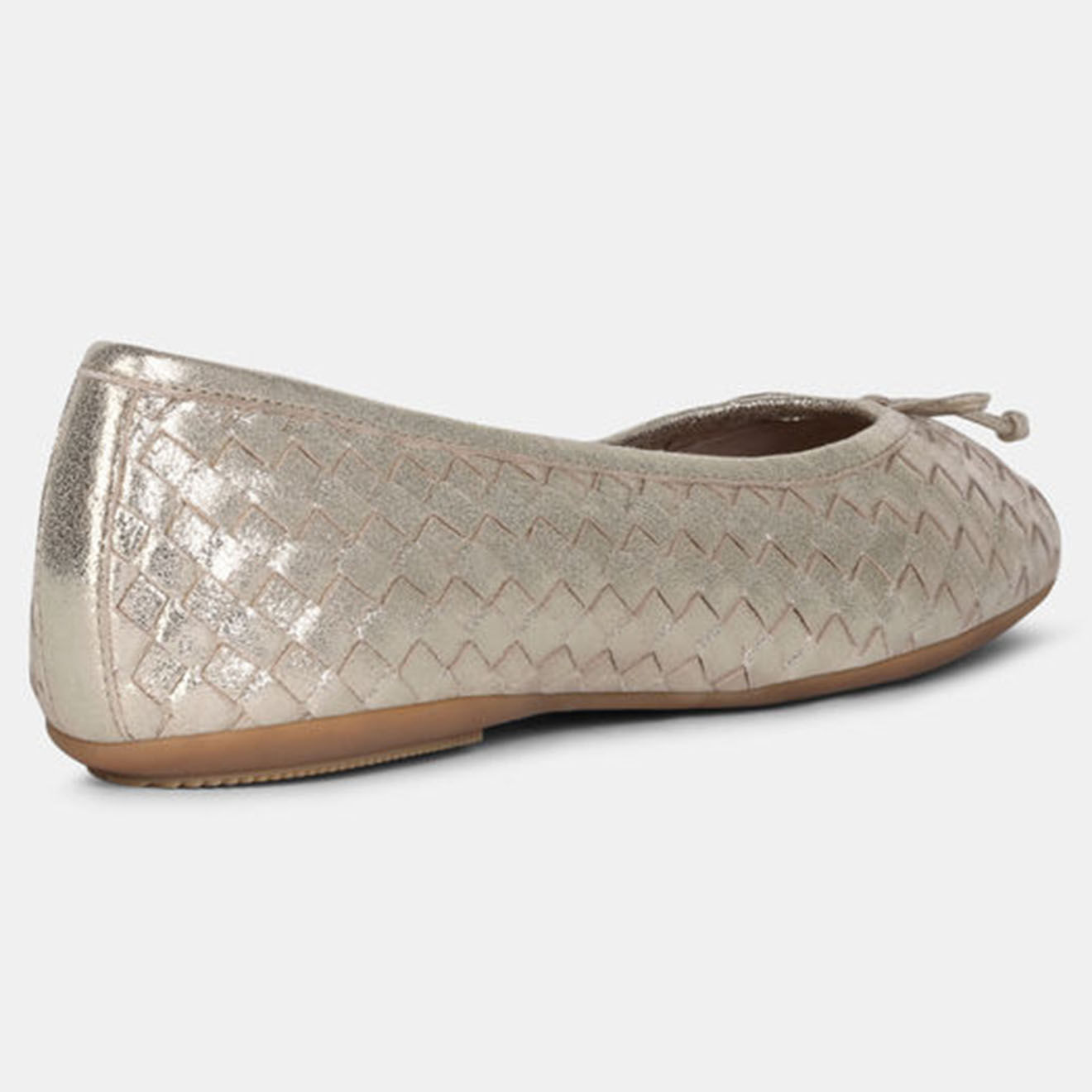 Geox Ballerines en Cuir Palmaria dorées