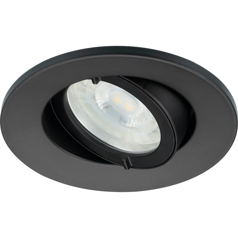 Lumiance Inset Trend 75 badkamer inbouwspot kantelbaar Zwart