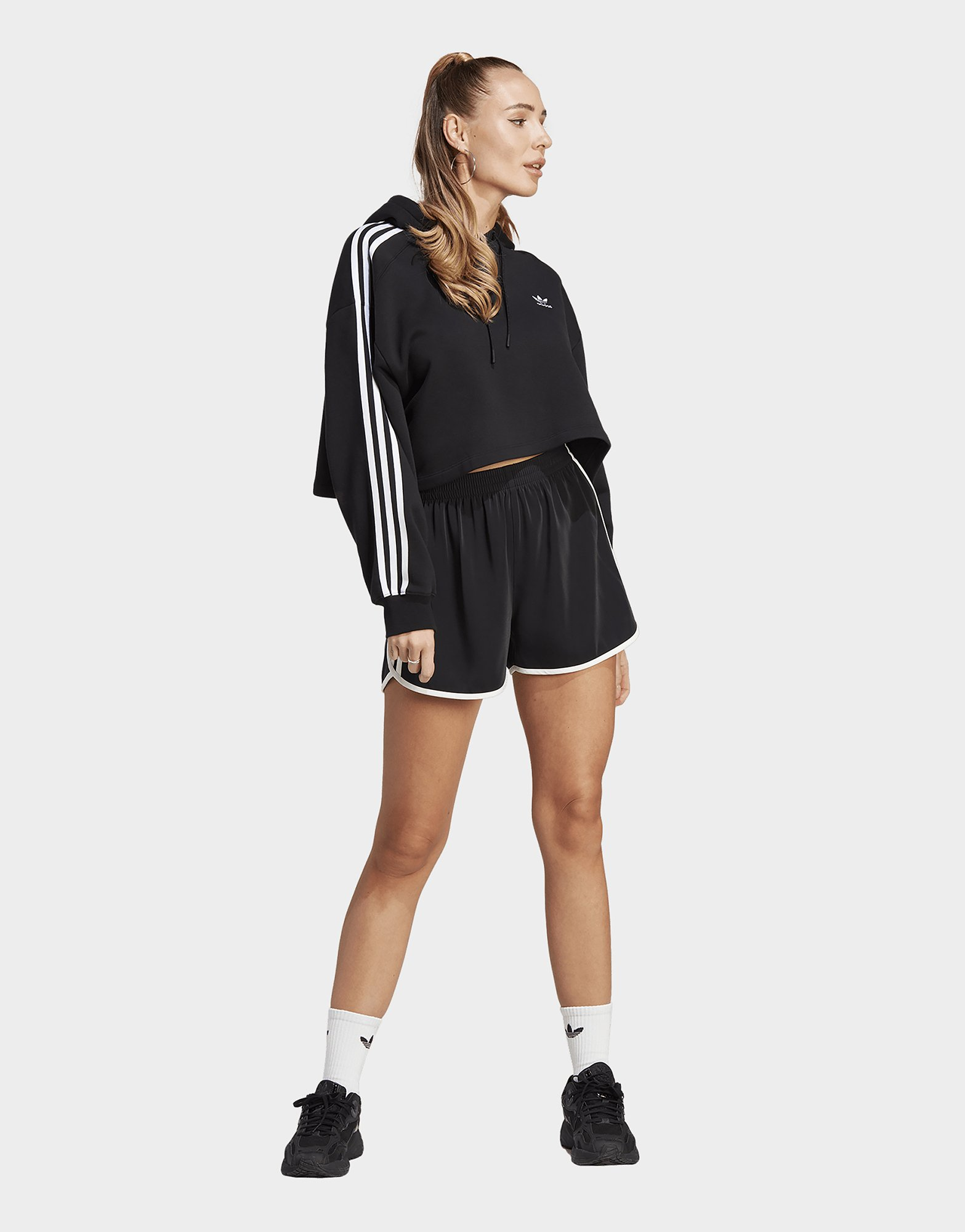 adidas Originals Sweat-shirt à capuche court Adicolor Classics