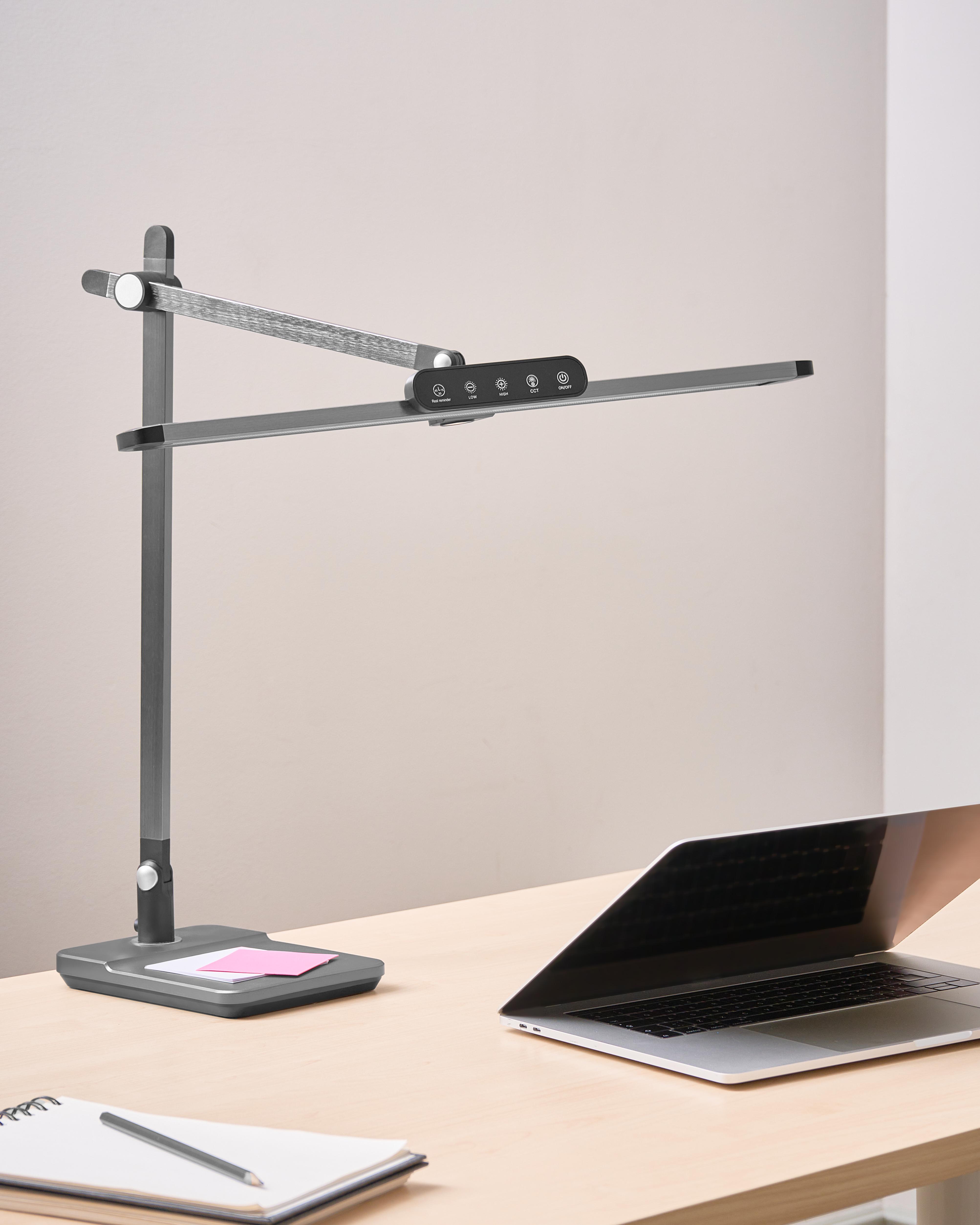 LED bureaulamp SERPENS met dimmer Grijs