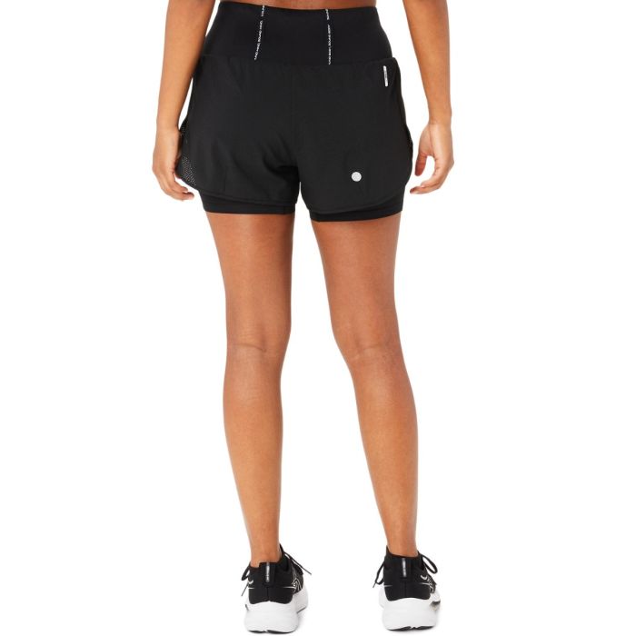 Asics Dame Shorts Road 2in1 3.5 Inch Shorts Sort