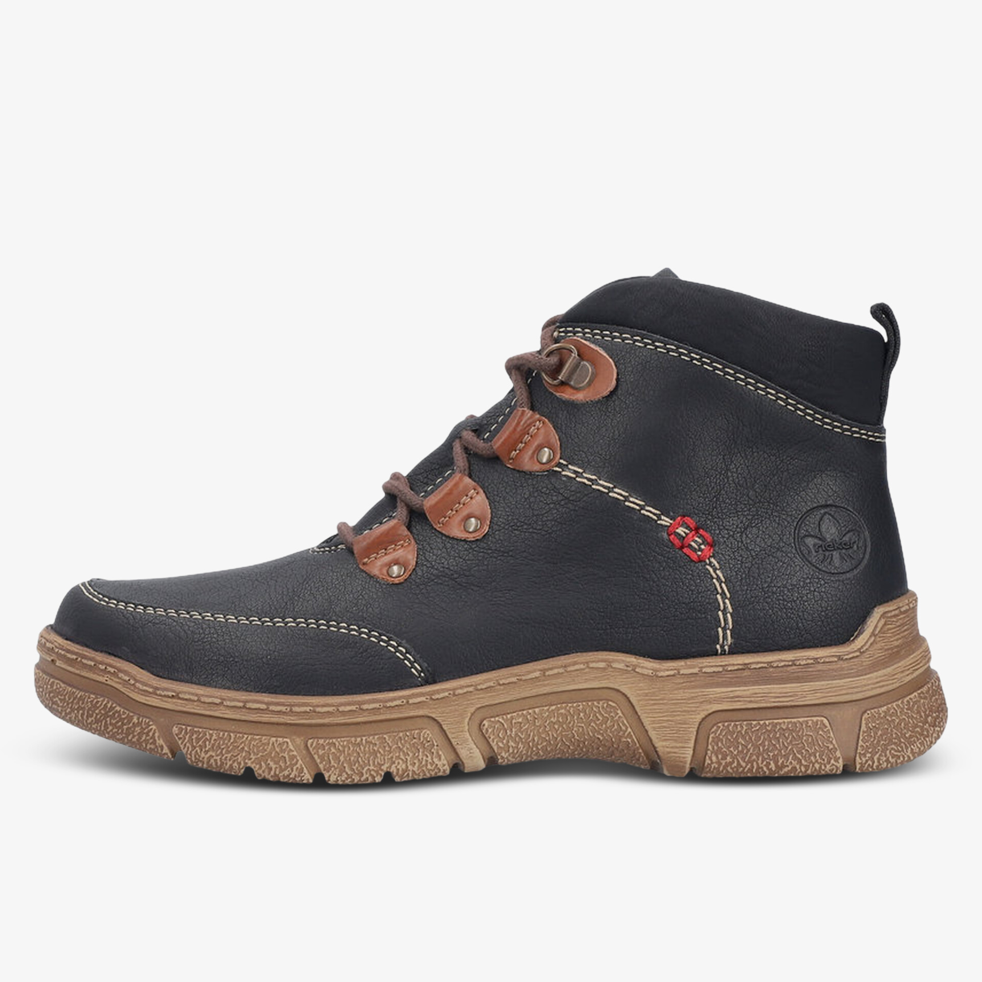 rieker Damen Schnürstiefeletten schwarz
