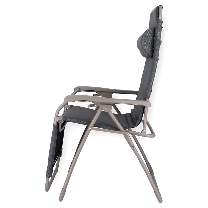 Fiam - Amida Soft Relaxliege, Aluminium / schwarz