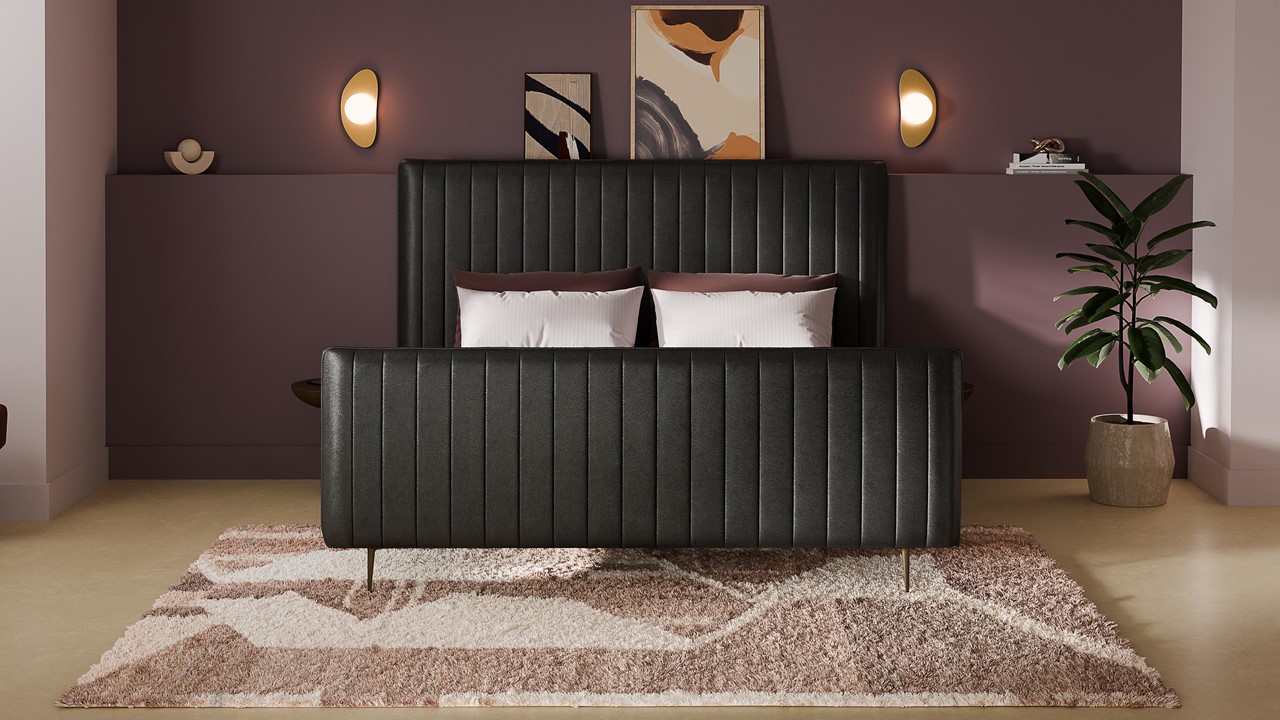 Bed Ruby - Velvet glow dark grey