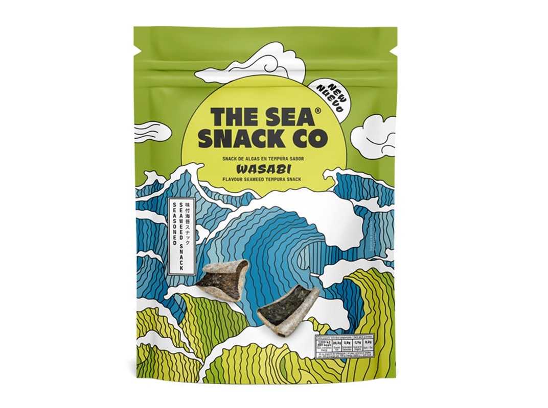 SNACK ALGA THE SEA SNACK CO WASABI 50G