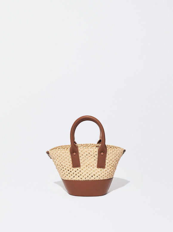 Bolso Bandolera De Paja - Camelo