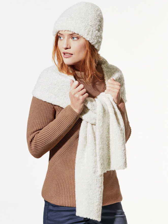 Boucle Strickmütze