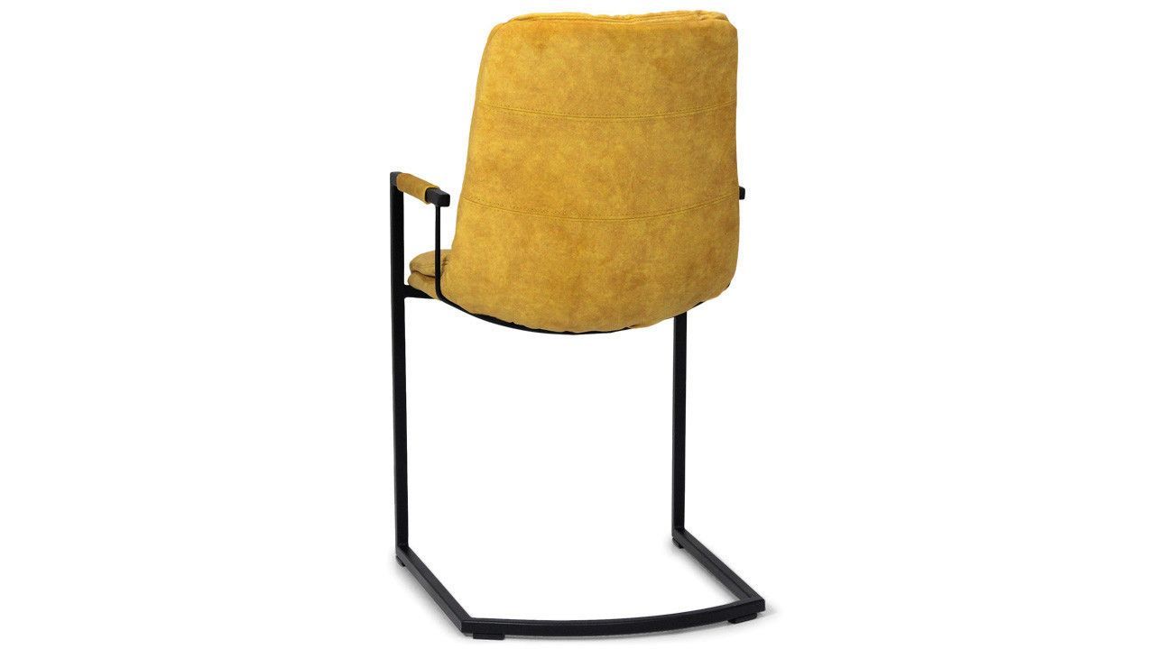 Eetkamer stoel velvet oker Knus B51 x D65 x H87 cm