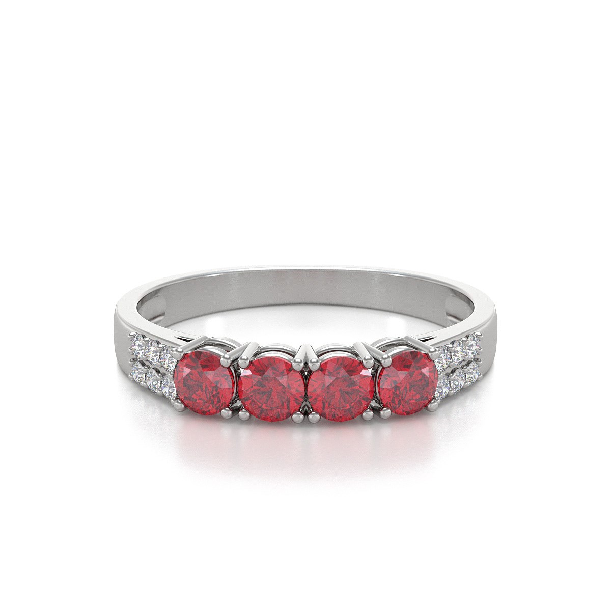 Bague ADEN Or 585 Jaune Blanc et diamants 2.382grs