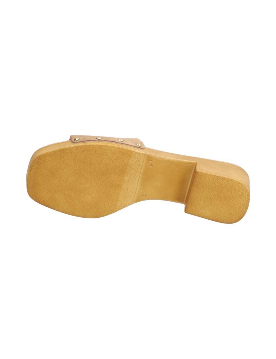 Veloursleder Pantoffel