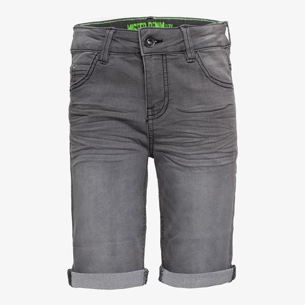Unsigned jongens denim short grijs