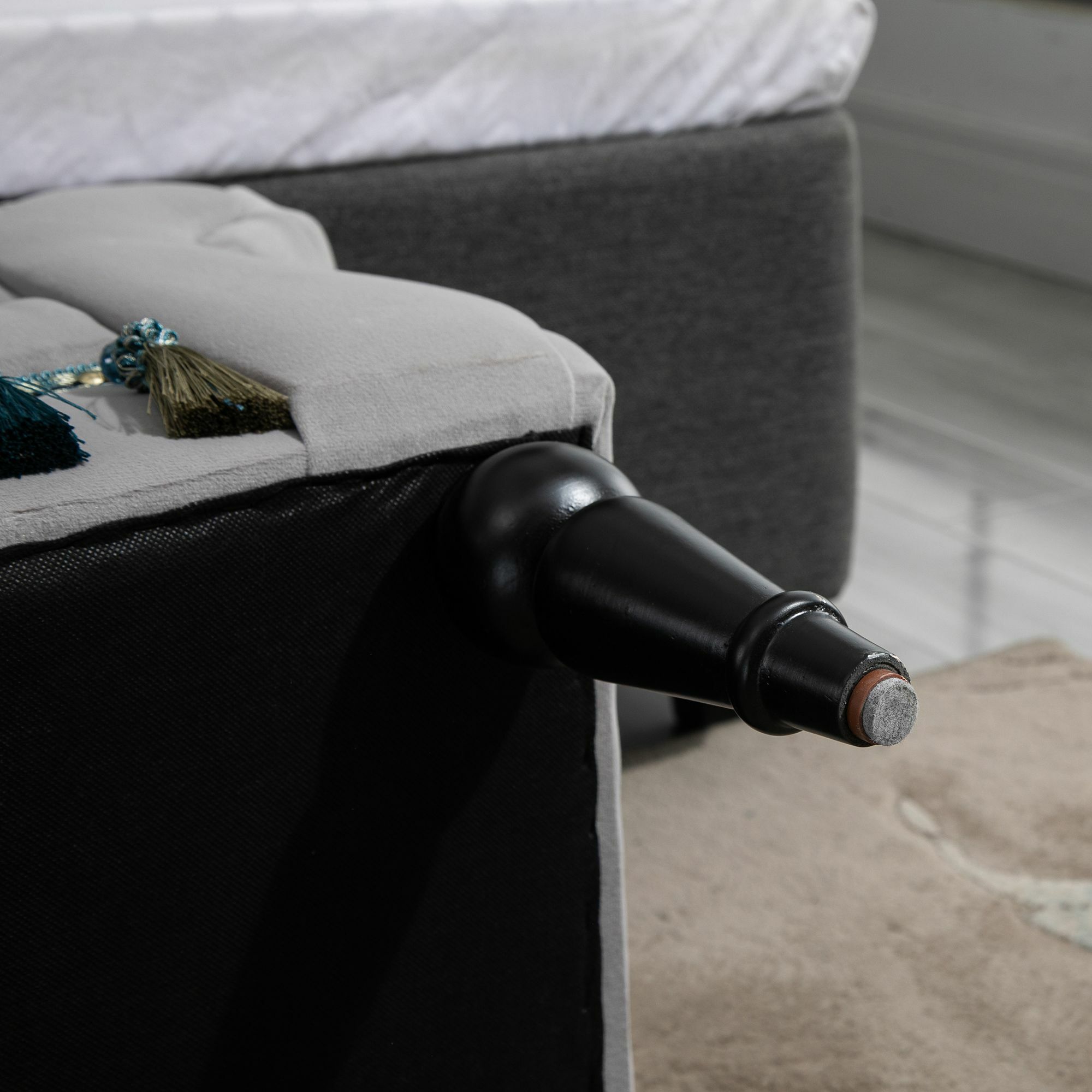 HOMCOM Polsterbank im edlen Design 117 x 40 x 58 cm (BxTxH)