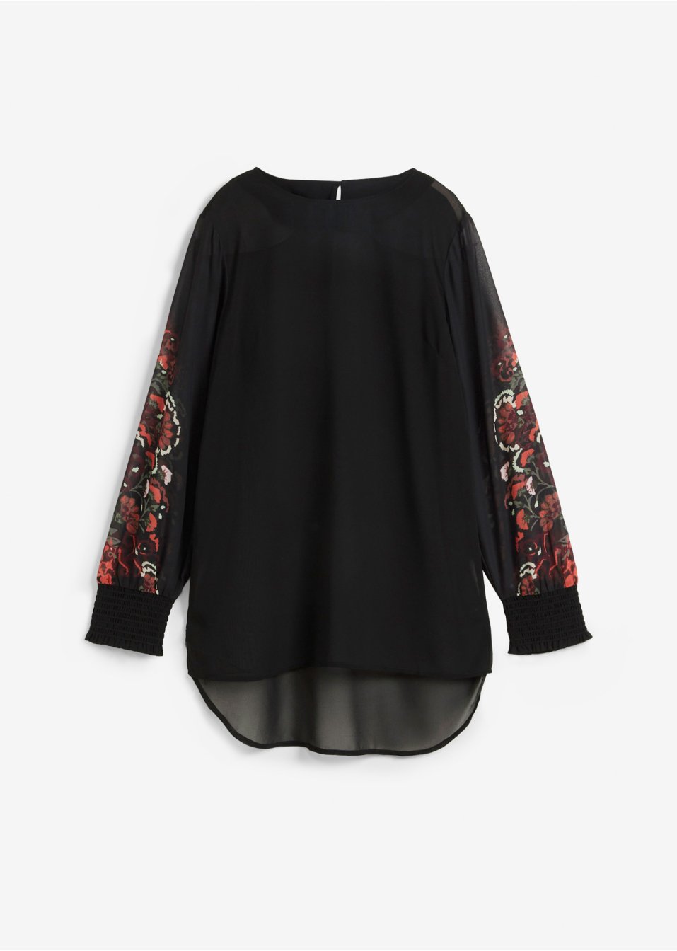 Tunique avec manches en chiffon