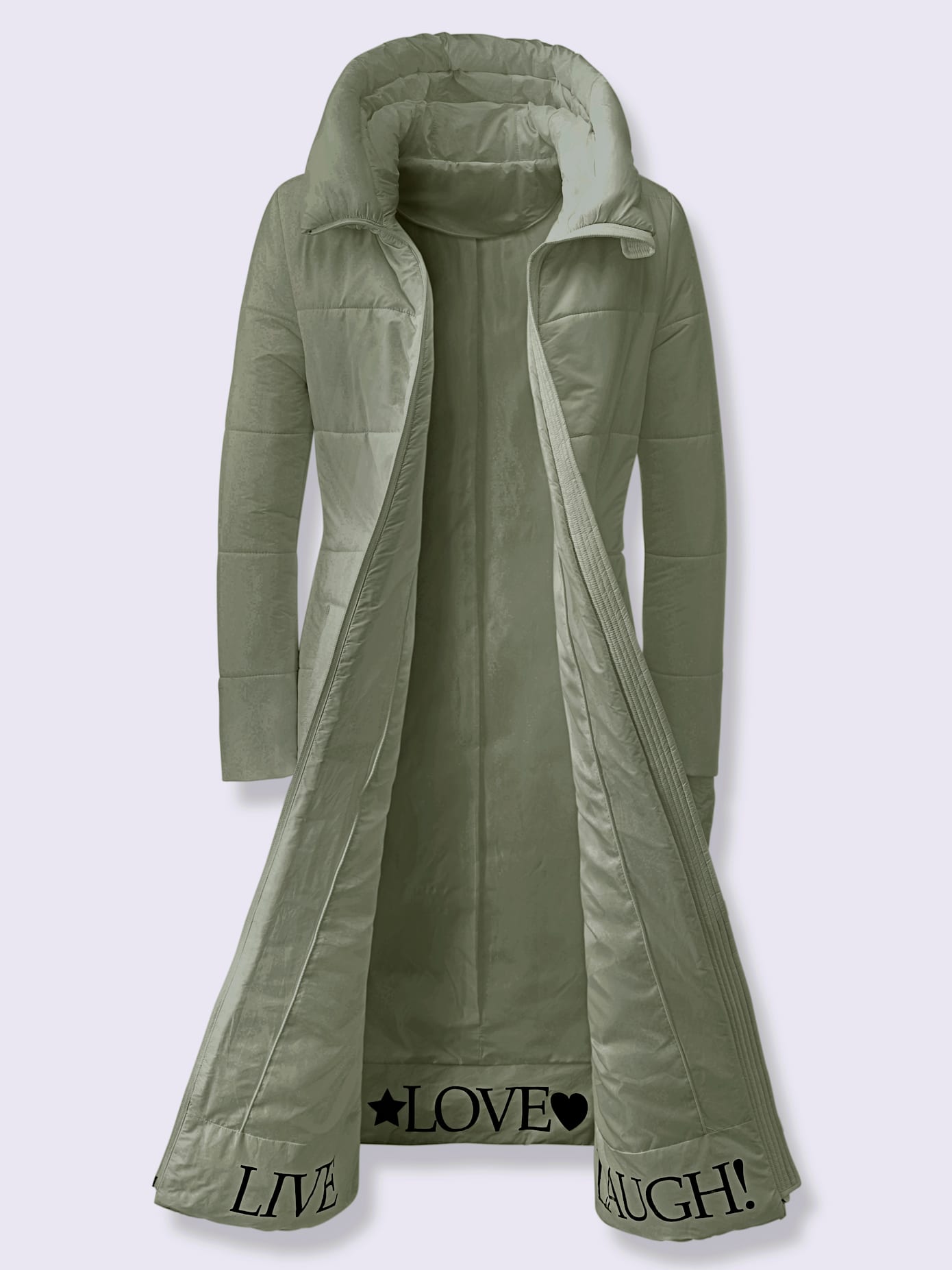 Manteau inscription tendance à l'intérieur