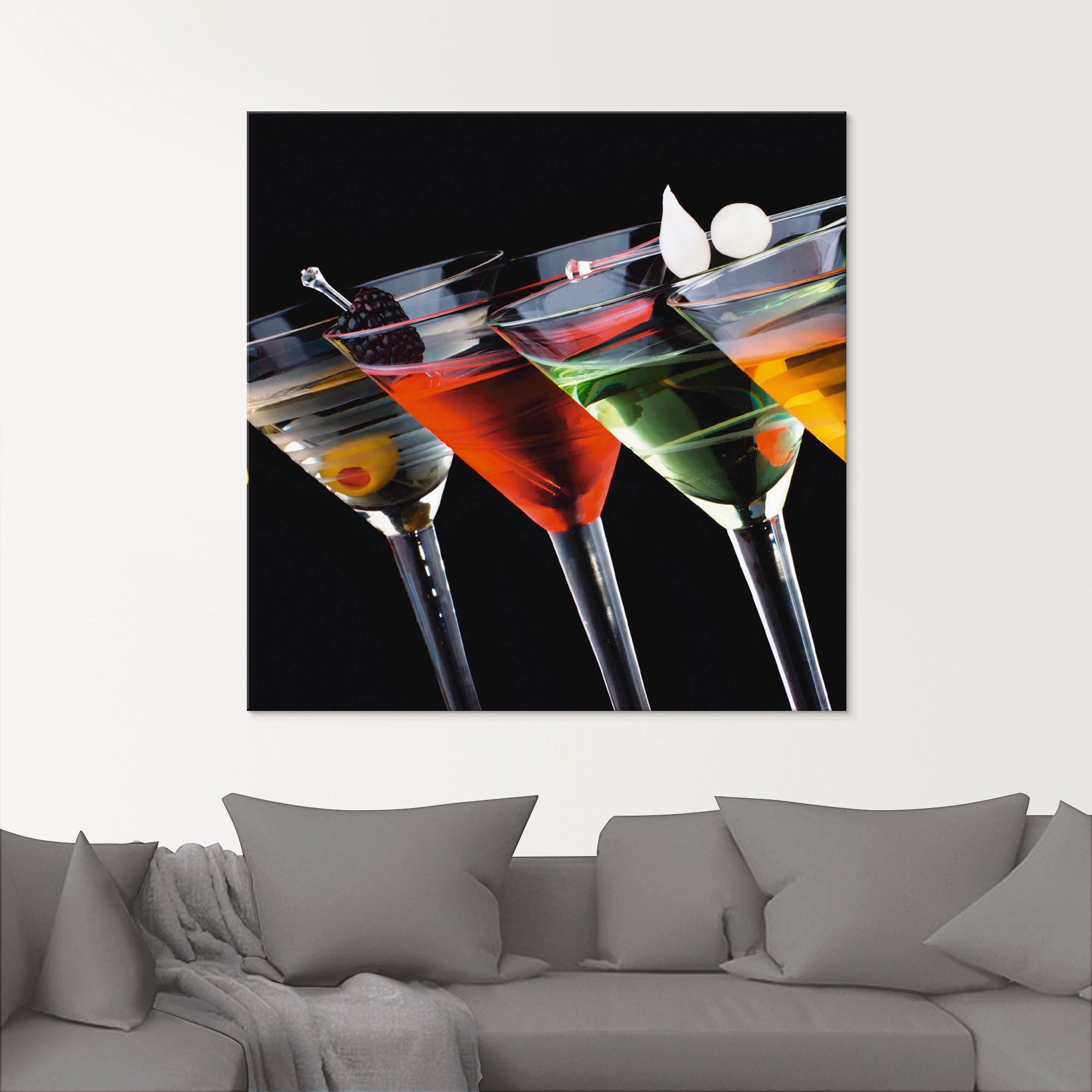 Artland Glasbild »Klassische Martini - Cocktail« Getränke 1 Stk. tlg. in verschiedenen Grössen