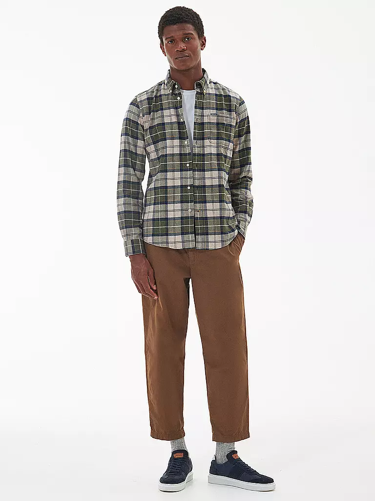 BARBOUR Hemd KYELOCH beige