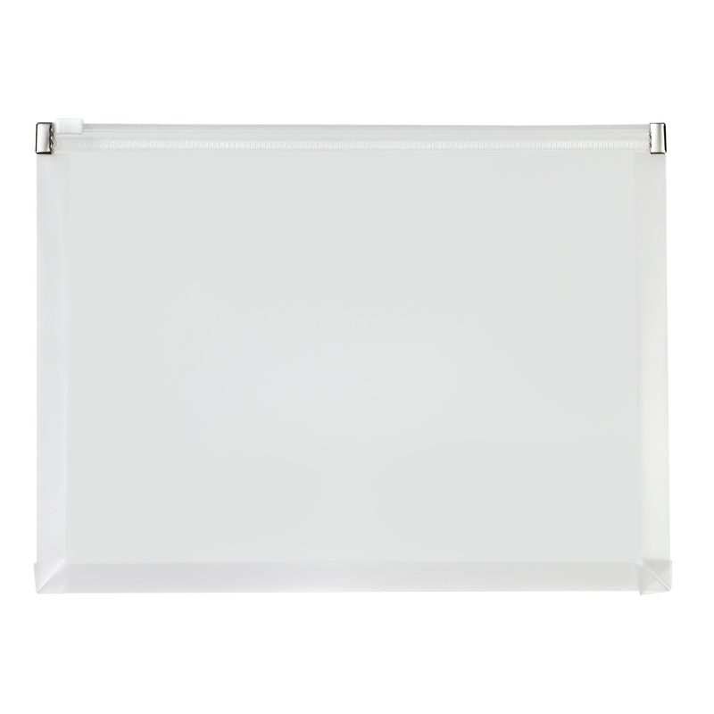 Kolma Dokumententasche Easy, Zip, A5, genarbt, transparent