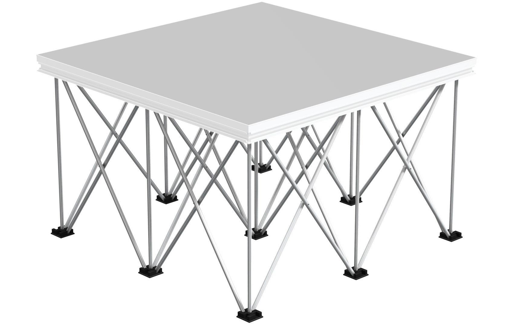Spider D750 System-Faltfüsse 100 x 100 x 60 cm Aluminium<br>60 cm hohe Bühnenpodest-Beine