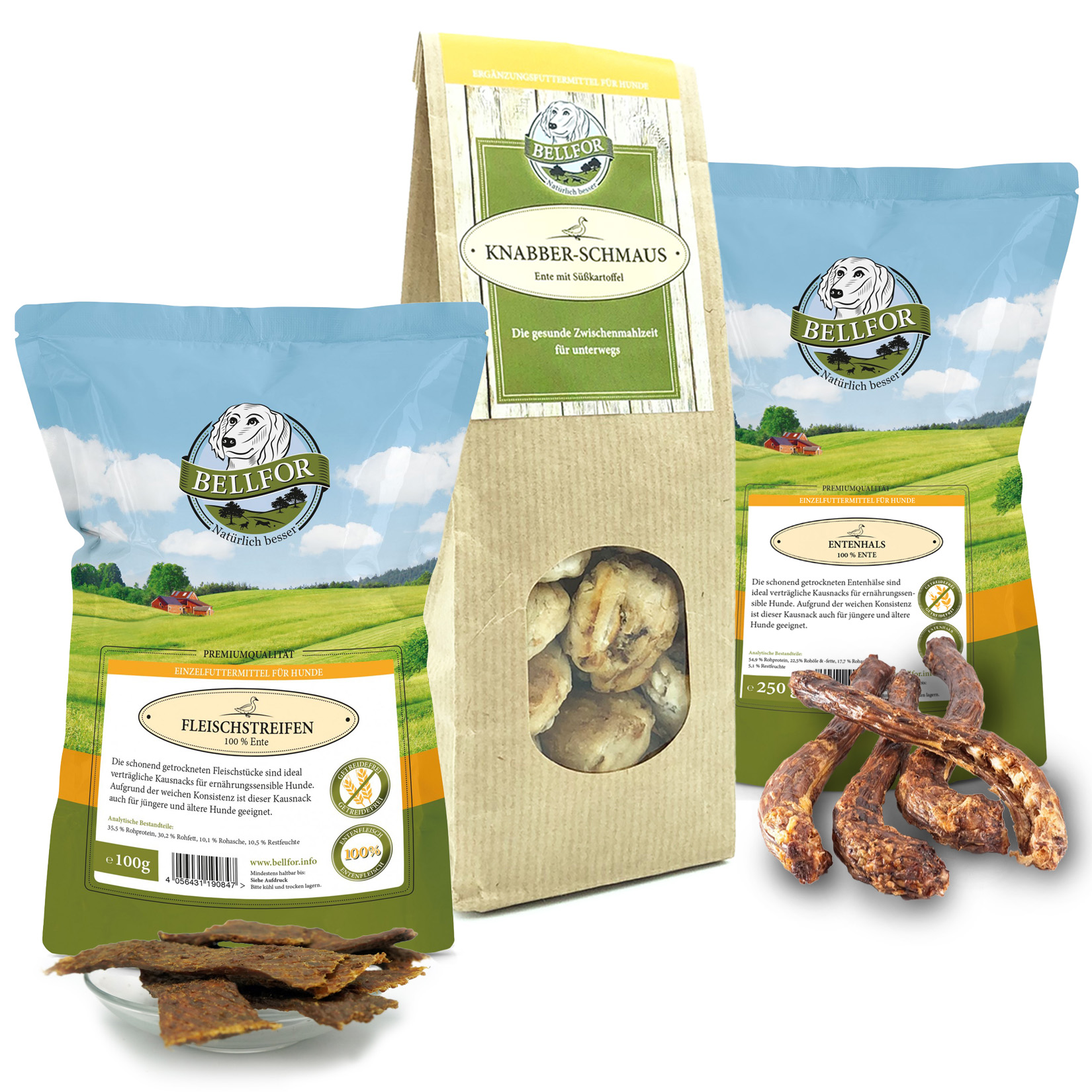 Healthy friandises pour chiens au canard