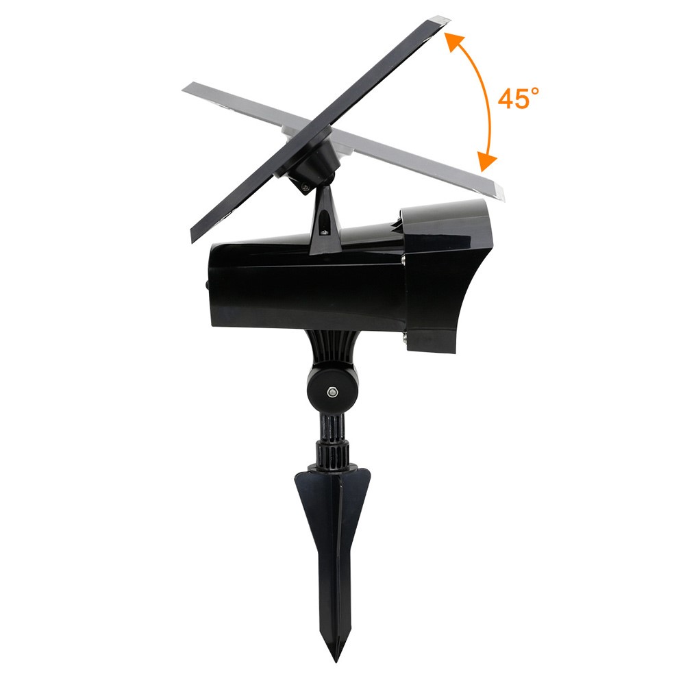 Spritzwasserfeste LED Solar Lampe Outdoor Gartenleuchte IP44 (400LM)   Erdspiess
