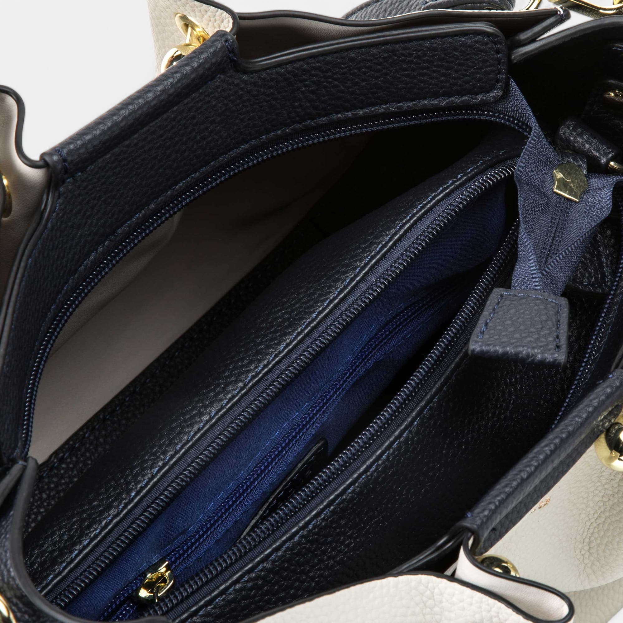 Sac à main bleu marine